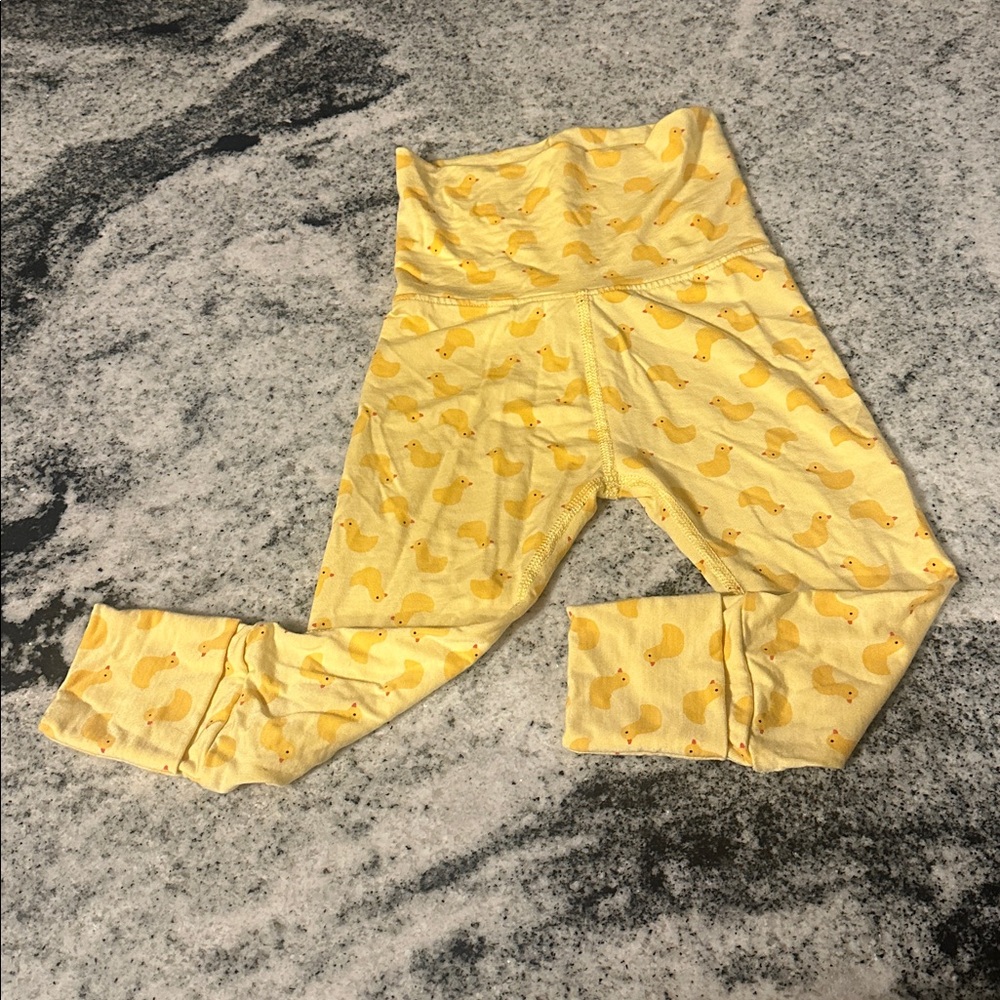 Hannah Andersson Yellow Duck pajama lounge pants 18-24‎ months